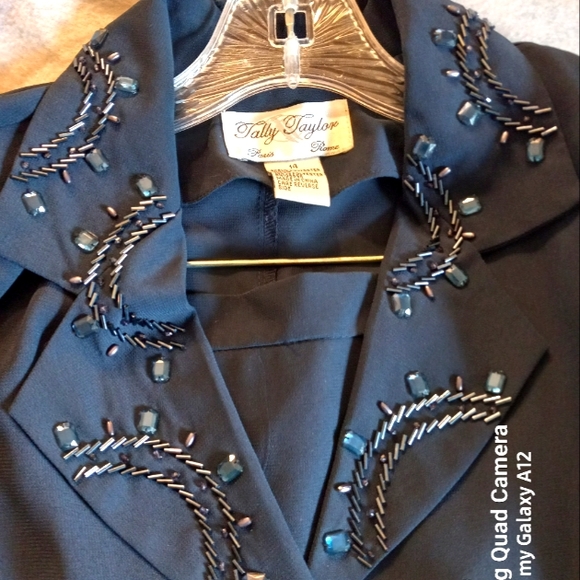 Tally Taylor Navy Blue Two-Piece Suit - Picture 2 of 16